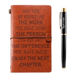 Muzuis Coworker Leaving Gifts for Women Leather Journal Notebook Retirement Gifts Going Away Gift Farewell Gifts Goodbye Gifts Leaving Gifts New Job Gifts Thank You Gifts for Coworkers Friends Women