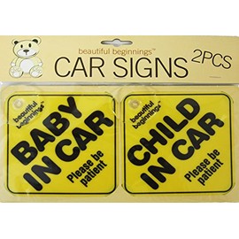 Baby in car signs