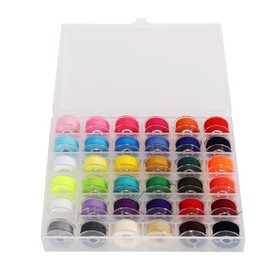 Hilos de Coser Coloridos, Hilos de Bobina Colores, Hilo de Múltiples con Caja Plástico para Máquinas de Coser, Bordar a Mano en Casa, Costura DIY(36pcs)