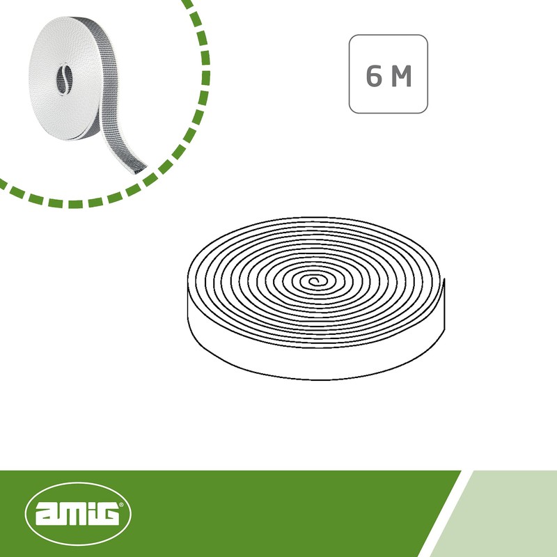 Amig Roller Shutter Strap 22 Grey White Display