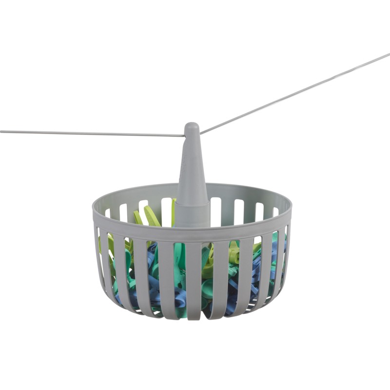 Beldray 30 Ultra Grip Pegs& Basket– Collapsible Peg Basket, Hooks
