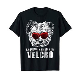 Funny Velcro Yorkshire Terrier T-Shirt Dog Gift