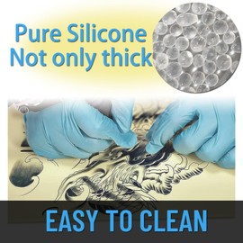 Silicone 3MM Fake Tattoo Skin 5Pcs Tattoo Skin Thick 12X8" 3MM Tattoo Practice Skin Soft Silicone Fake Skin Tattoo for Beginer and Artists