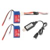 2Pcs 7.4V 1100mAh Lithium Battery with USB Cable Fit for