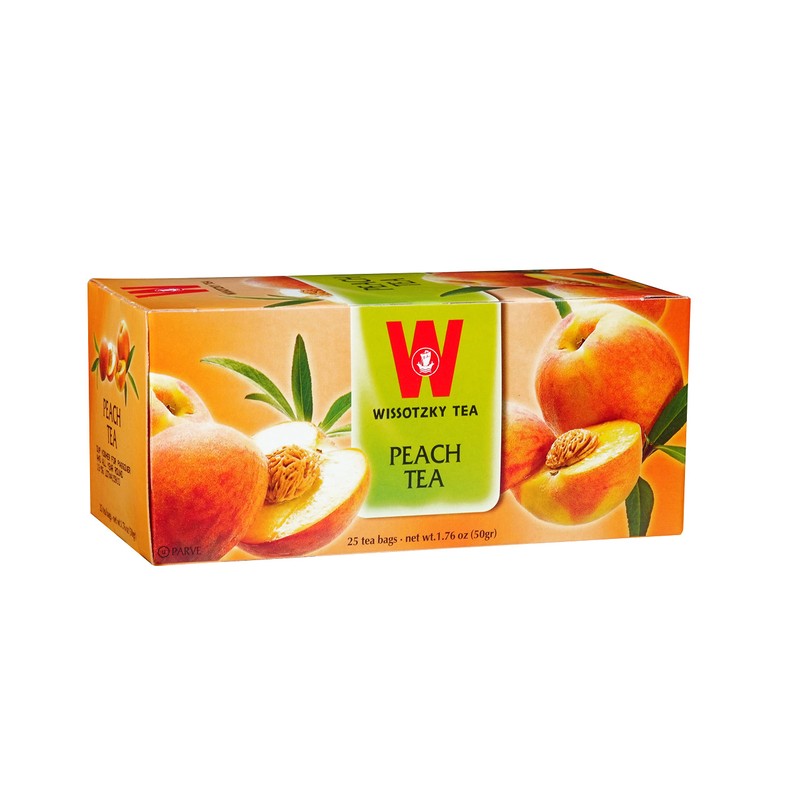 Wissotzky Sunny Peach Black Tea, 20 Tea Bags | Antioxidant