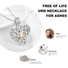 TANGPOET Ash Necklace 925 Sterling Silver Urn Chains for Ashes