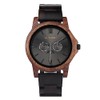 HUTAOMU Men's Watch, Men's Wooden Watch, Ebony Watch Band Walnut