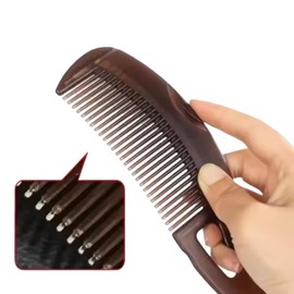 Dandruff Comb & Lice Comb with Handle - Hollow Tooth Head Hair Comb for Energy Massage | Scalp Comb for Women & Men | Against Dandruff & Dirt | For Better Hair Quality