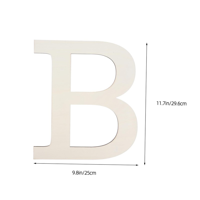 Operitacx Wooden Alphabet Letters Set Large Unfinished Letters for Wall