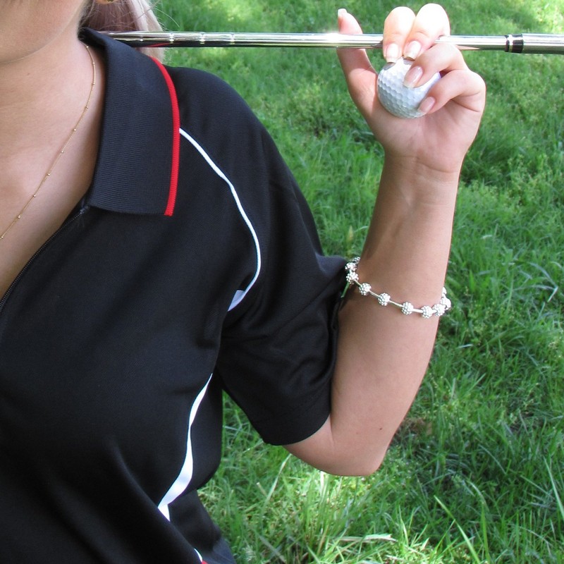 Chelsea Charles Golf Goddess Stroke/Score Counter Bracelet - Silver Golf
