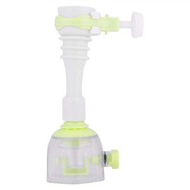 Adjustable Splash-Proof Faucet Extender Rotatable Kitchen Water-Saving Tap Nozzle Filter Valve Faucet Extension (13cm-Green)