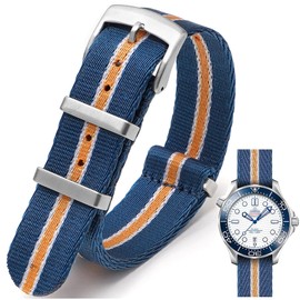 Nizonlaie Watch Straps Nylon Classic NATO Style Watch Strap 18 mm 20 mm 22 mm 24 mm Premium Sport Ballistic Nylon Military Watch Strap Replacement Watch Strap for Men Women, 20 mm