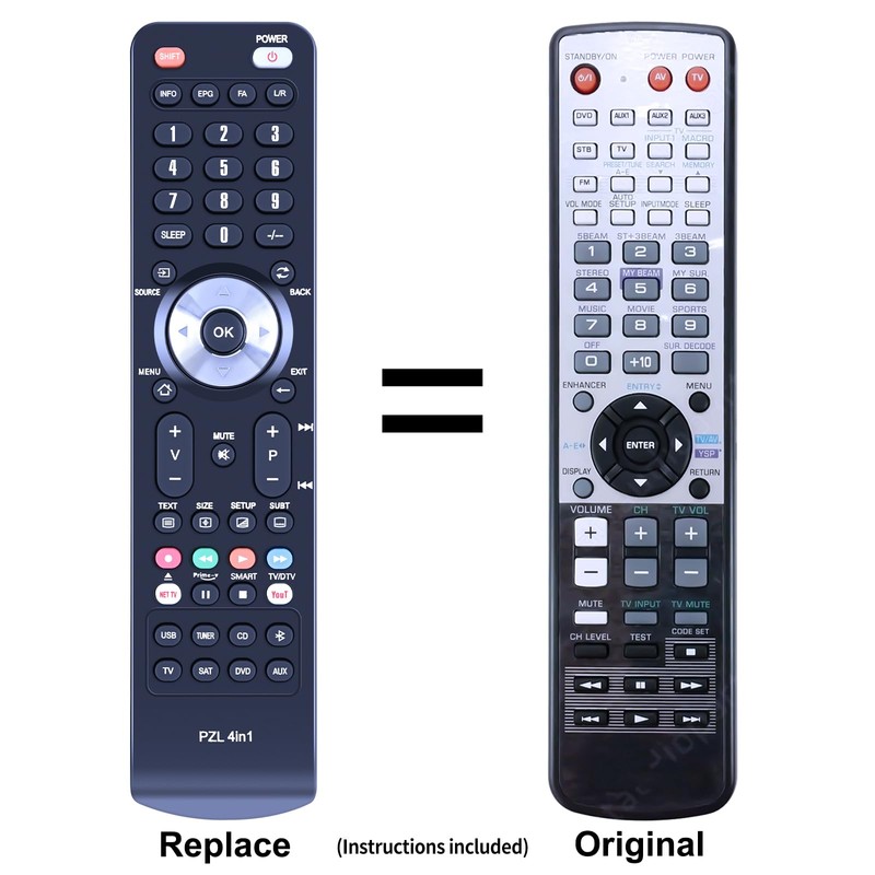 PZL WJ55350 Replacement Remote Control fit for Yamaha Soundbar YSP-3000