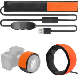 Tydeux 400mm USB Lens Heater Warmer Dew Heater Strip - Stepless Temperature Regulator for Universal Camera and Telescopes Lens Less Than 4.95 inch (125mm) in Diameter