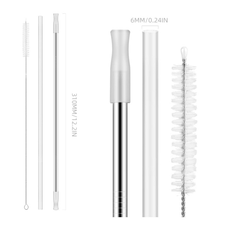 Reusable Drinking Straws for 40oz Tumbler, Replacement, 3PCS