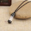Jovivi Stainless Steel Ashes Jewellery Memorial Urn Acrylic Bottle Pendant