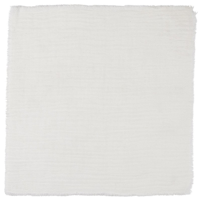 IB Laursen Fabric Napkin Double Woven White