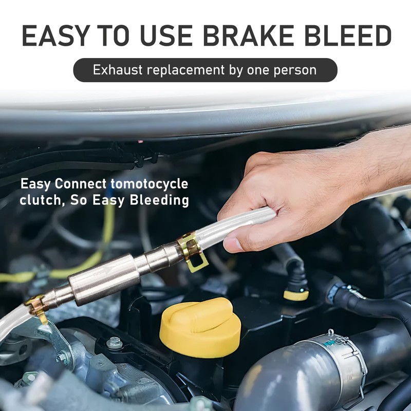 LUODAKA Brake Bleeder Hose, One Way Check Valve Tube Bleeding
