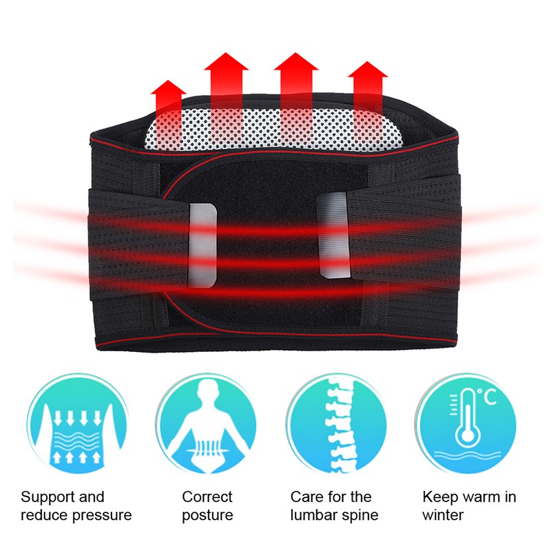 Self Heating Waist Belt Infrared Waist Protection Waist Support Brace(XXL