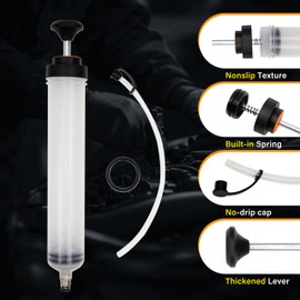 500CC Fluid Extractor, Automotive Fluid Extractor Pump Manual Fuel Suction & Filler, Efficient Oil Extractor Pump for Fluid Extraction