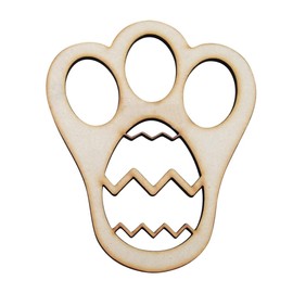 Aswalling Flour Footprint Easter Easter Morning Bunny Feet Flour Footprint Easter Bunny Feet Reusable Bunny Ornament