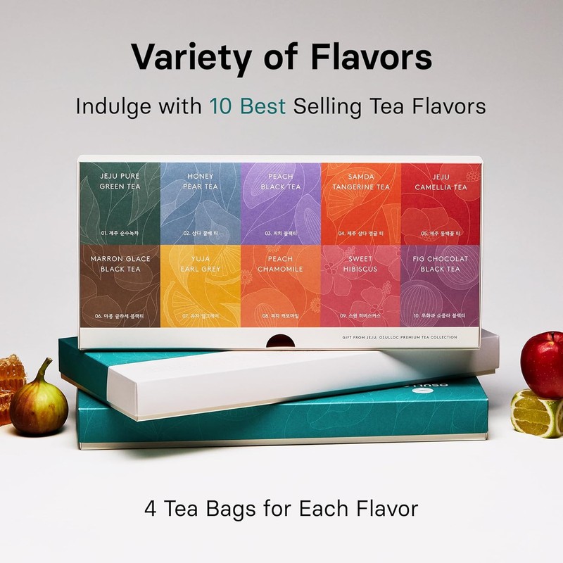 OSULLOC Premium Tea Collection Gift Set – 40 Tea Bags
