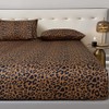 mixinni 100% Soft Microfiber Leopard Pattern Fitted Sheet Bed Sheet