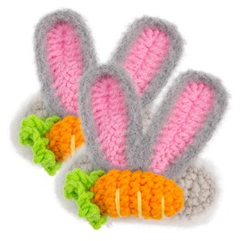 WOONEKY 2pcs Cute Bunny Ear Hair Clips for Rabbit Ear Hair Barrettes Durable and Safe for Present for Mothers and Friends