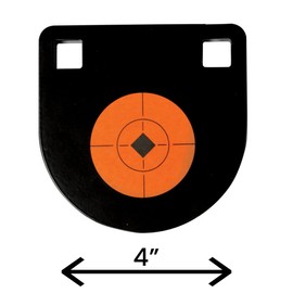 Birchwood Casey unisex adult INCH Birchwood Casey USA World of Targets Bushwacker 22 Rimfire 1 4 AR400 Steel with Paddles, Orange/Black, US
