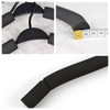 FlyNautics 10pack Clothes Hangers Non-Slip Black Steel Coated Sponge Hangers