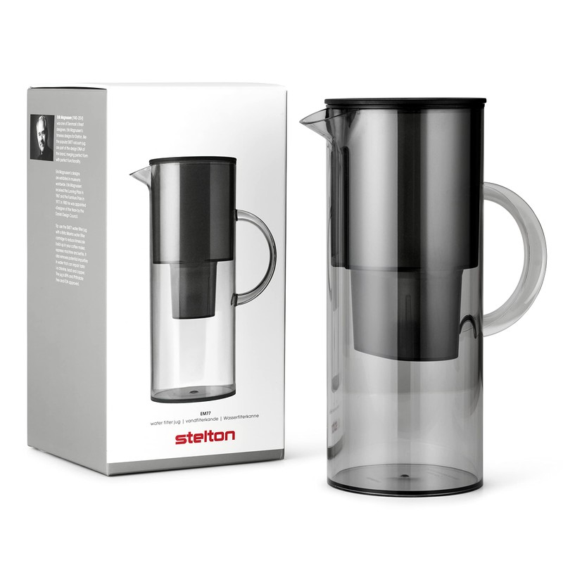 Stelton 2 Litre Water Filter Jug, Smoke