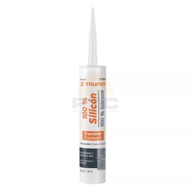 Truper SIL-100T 280 ml 100% silicone transparent sealant