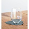 Lind DNA Monstera 989963 Glass Coaster Recycled Leather Nupo Pastel