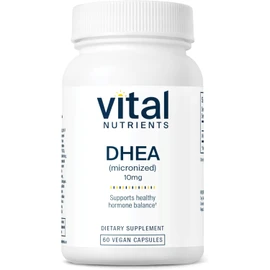 Vital Nutrients DHEA 10mg | Vegan Micronized DHEA Supplement for Women & Men | Supports Hormone Balance | Supports Healthy Metabolism of Sugar & Minerals | Gluten, Dairy, Soy Free | 60 Capsules