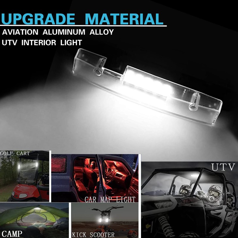 LUISTTIS UTV Interior Light,Universal UTV Dome Light Roll Bar Mount