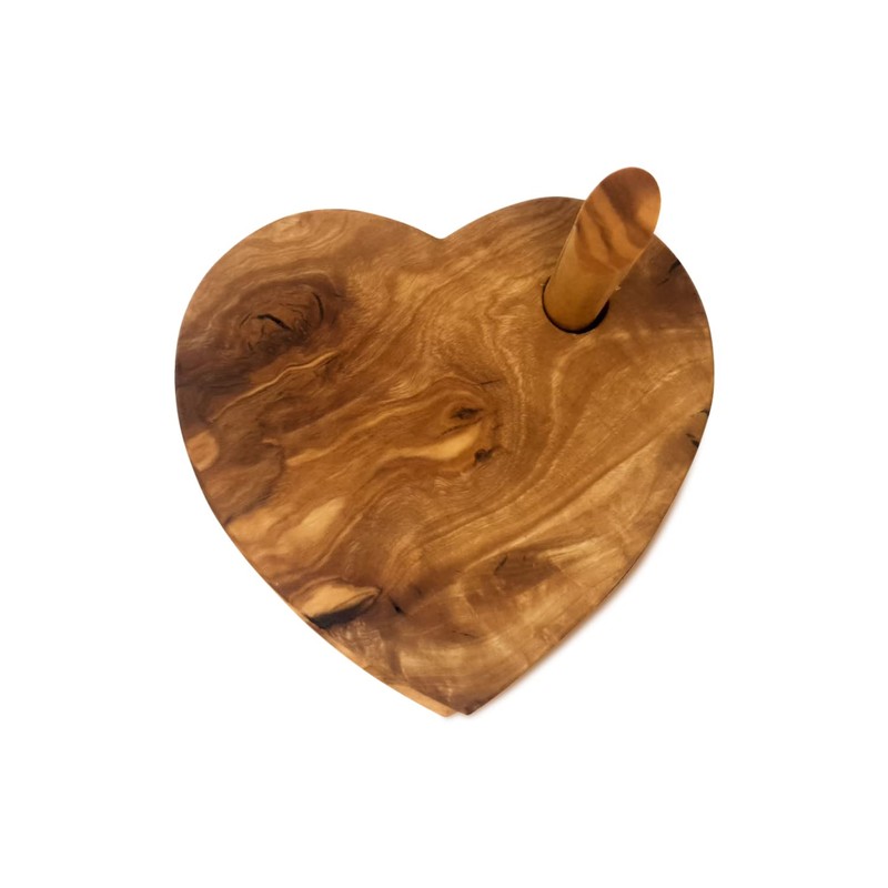 Verano Spanish Ceramics Olive Wood Handmade 5 Heart Shaped Drinking