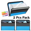 Pack of 2 TRANBO 13 Pockets Expanding File Folder with