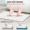 WICOLO Stone Bath Mat, Diatomaceous Earth Shower Mat Non Slip