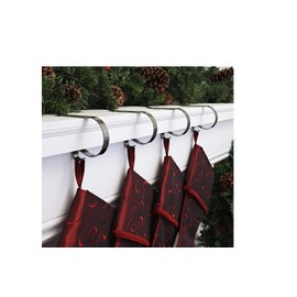Haute Decor The Original MantleClip Stocking Holder - 4 Pack (Antique Brass)