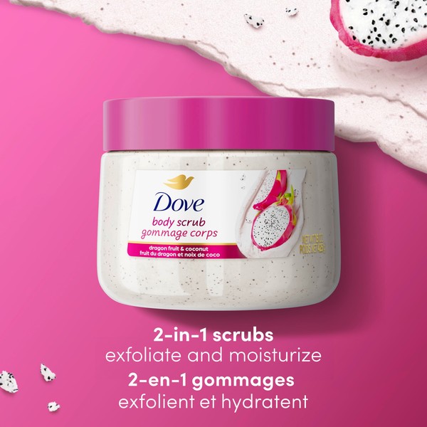 Dove Dove Body Scrub For SIlky Smooth Skin Dragon Fruit