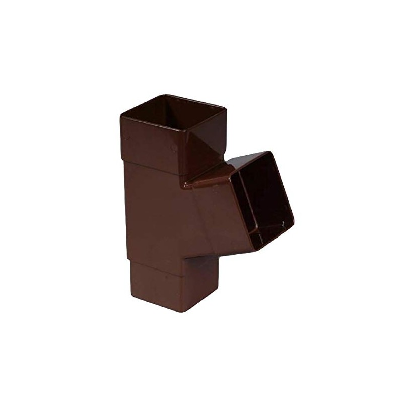 Brown Square Downpipe Branch Connector, Freeflow Rain Water Systems