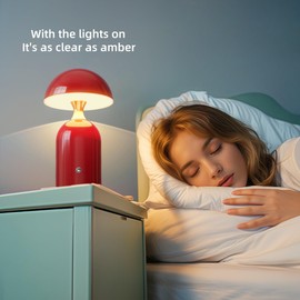 HOMY New Pure Iron Craft red Table lamp Indoor Home Decoration Lighting Outdoor Camping Atmosphere Light Desk lamp Night Light LED for Bedroom, Living Room, Home Office, Courtyard, Bathroom