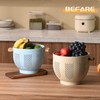 Metal Colander with Wood Handle, Powder Coated Kitchen Essential 22cm