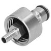 Stainless Steel Carbonation Cap with 5/16in Barb Ball Lock Type