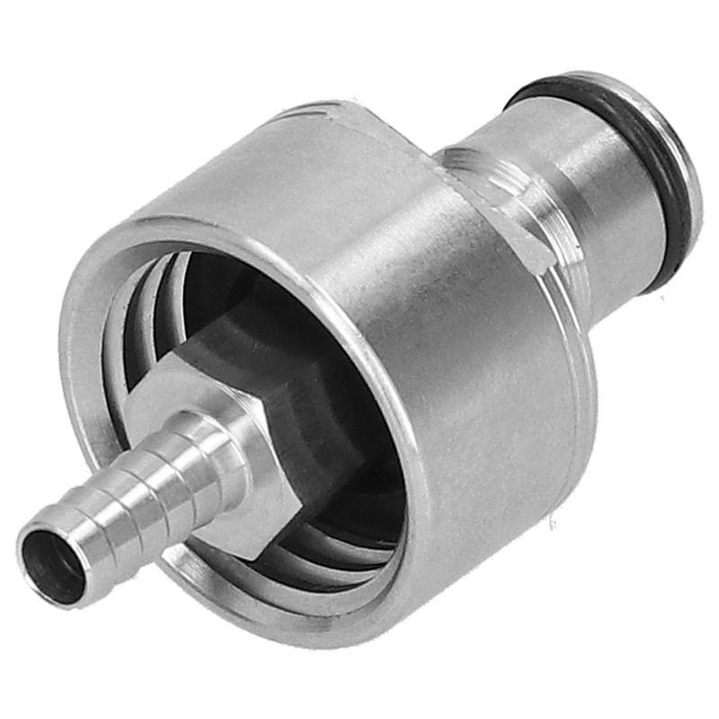 Stainless Steel Carbonation Cap with 5/16in Barb Ball Lock Type