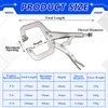 10 Pcs Locking C Clamp Set, Locking Pliers with Fixed