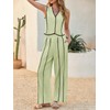 Tankaneo - Conjunto de ropa de 2 piezas para mujer,