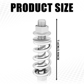 HHZL 2Pcs Exhaust Control Valve, Exhaust Manifold Bolt and Nut Kit, Exhaust System Replacement Kit Auto Parts, Universal Fit Automotive Ventilation Valve