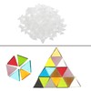 QUARKZMAN 200 g Glass Mosaic Triangle 14 mm White Glass