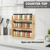 3 Tier Bamboo Spice Rack, Spice Rack Organizer, Seasoning Jars
